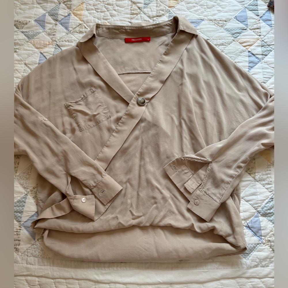 Freeloader Beige Blouse